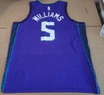 Maillot de Basket #5 Williams Hornets 23-24 statement Violet